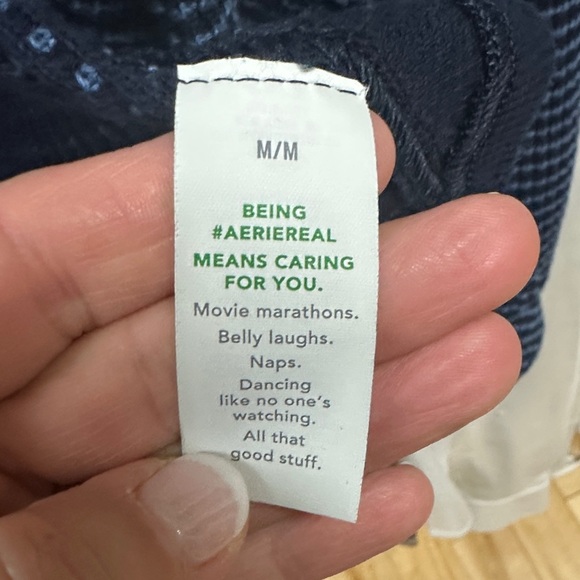 Aerie Navy and White Checkered Shacket - Picture 8 of 9